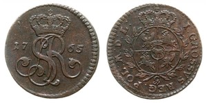  Grosh République des Deux Nations (1569-1795) Cuivre Stanislas II (1732 - 1798)