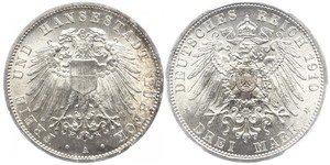  Grosh / 10 Pfennig Royaume de Saxe (1806 - 1918)  Frédéric-Auguste II de Saxe