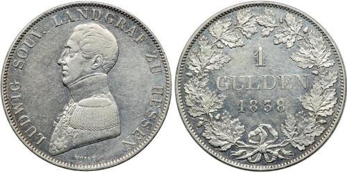  Gulden States of Germany Silver 