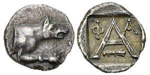  Hemidrachm Древняя Греция (1100BC-330) Серебро 