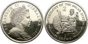  Krone Gibraltar  Isabel II (1926-2022)