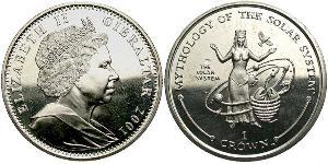  Krone Gibraltar (1704 - )  伊丽莎白二世 (1926-2022)