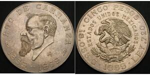  Peso Mexique Argent 