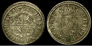  Real Spanisches Kolonialreich (1700 - 1808) Silber Philip V von Spanien (1683-1746)