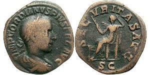  Sesterce Empire romain (27BC-395) Laiton Gordien III(225-244)