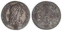  Shilling Kingdom of England (927-1649,1660-1707) Silver Charles II (1630-1685)