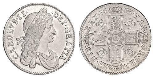  Shilling Kingdom of England (927-1649,1660-1707) Silver Charles II (1630-1685)