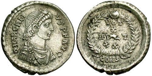  Siliqua Impero bizantino (330-1453) Argento Arcadio  (377-408)