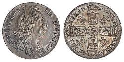  Sixpence Königreich England (927-1649,1660-1707) Silber Wilhelm III (1650-1702)