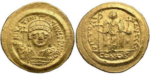  Solidus Byzantine Empire (330-1453) Gold Justinian I (482-565)