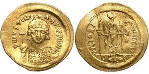  Solidus Byzantinisches Reich (330-1453) Gold Justinian I (482-565)