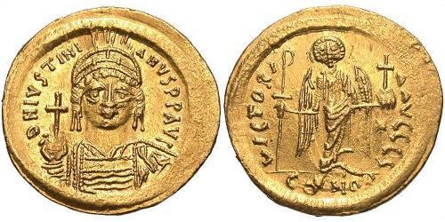  Solidus Byzantinisches Reich (330-1453) Gold Justinian I (482-565)