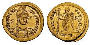  Solidus Imperio bizantino (330-1453) Oro Anastasio I (430-518)