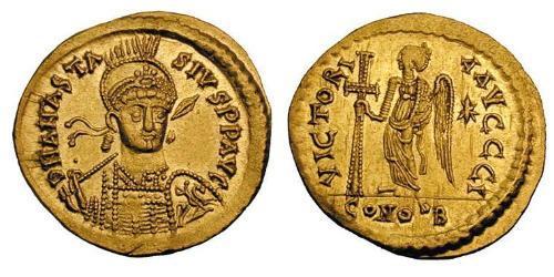  Solidus Византийская империя (330-1453) Золото Анастасий I (430-518)
