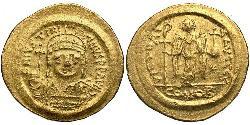  Solidus Візантійська імперія (330-1453) Золото Юстиніан I (482-565)