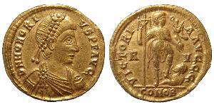  Solidus Западная Римская империя (285-476) Золото Гонорий (384-423)