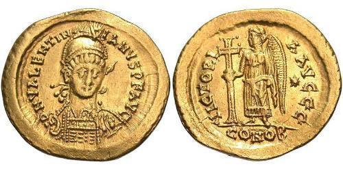  Solidus Западная Римская империя (285-476) Золото Валентиниан III (419-455)