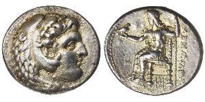  Tetradrachm Macedonian Kingdom (800BC-146BC) Silber Alexander III der Große (356BC-323BC)