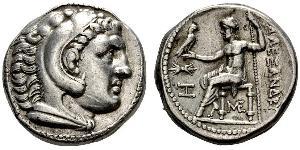  Tetradrachm Macedonian Kingdom (800BC-146BC) Silber Alexander III der Große (356BC-323BC)