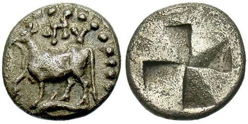  Tetrobol Стародавня Греція (1100BC-330) Срібло 