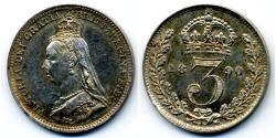  Threepence Соединённое королевство Великобритании и Ирландии (1801-1922) Серебро Виктория (1819 - 1901)