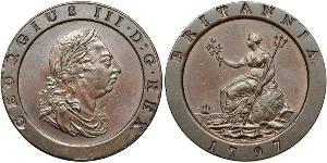  Twopence Reino de Gran Bretaña (1707-1801) Cobre Jorge III (1738-1820)