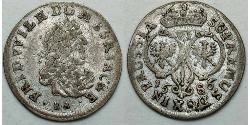  VI grossus Бранденбург-Пруссия (1618-1701) Серебро Фридрих Вильгельм I (1620 - 1688)