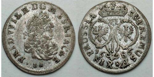  VI grossus Бранденбург-Пруссия (1618-1701) Серебро Фридрих Вильгельм I (1620 - 1688)