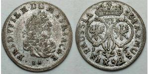  VI grossus 勃蘭登堡-普魯士 (1618 - 1701) 銀 Frederick William I (1620 - 1688)