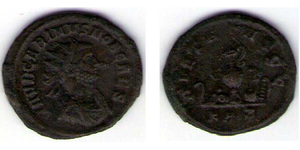  Антониниан Римская империя (27BC-395) Бронза Карин (257-285)