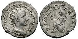  Антониниан Римская империя (27BC-395) Серебро Гордиан III(225-244)