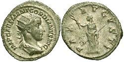  Антониниан Римская империя (27BC-395) Серебро Гордиан III(225-244)