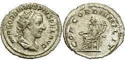  Антониниан Римская империя (27BC-395) Серебро Гордиан III(225-244)