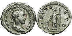  Антониниан Римская империя (27BC-395) Серебро Гордиан III(225-244)