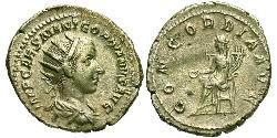  Антониниан Римская империя (27BC-395) Серебро Гордиан III(225-244)