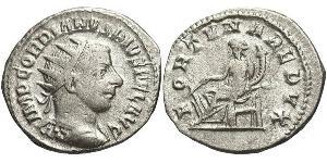  Антониниан Римская империя (27BC-395) Серебро Гордиан III(225-244)