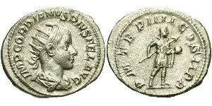  Антониниан Римская империя (27BC-395) Серебро Гордиан III(225-244)