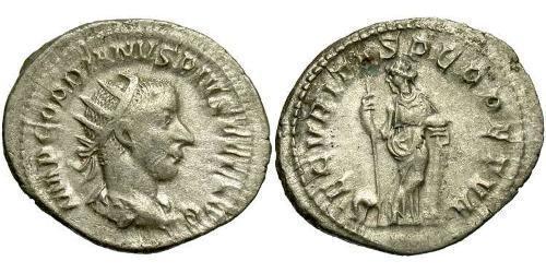  Антониниан Римская империя (27BC-395) Серебро Гордиан III(225-244)