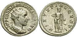  Антонініан Римська імперія (27BC-395) Срібло Гордіан III(225-244)