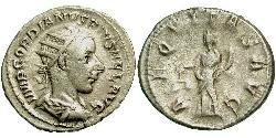  Антонініан Римська імперія (27BC-395) Срібло Гордіан III(225-244)