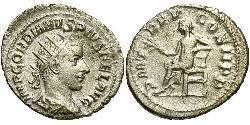  Антонініан Римська імперія (27BC-395) Срібло Гордіан III(225-244)