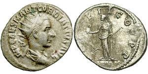  Антонініан Римська імперія (27BC-395) Срібло Гордіан III(225-244)