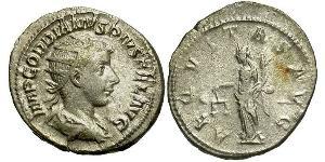  Антонініан Римська імперія (27BC-395) Срібло Гордіан III(225-244)