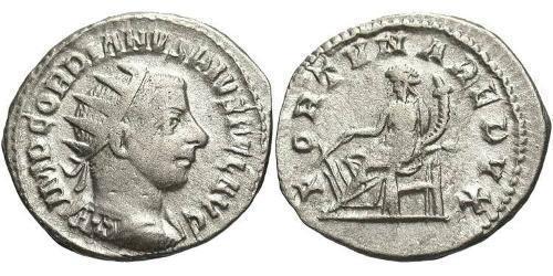  Антонініан Римська імперія (27BC-395) Срібло Гордіан III(225-244)
