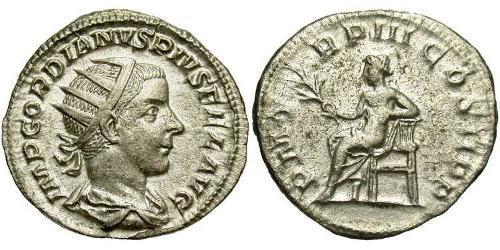  Антонініан Римська імперія (27BC-395) Срібло Гордіан III(225-244)