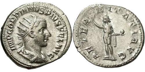 Антонініан Римська імперія (27BC-395) Срібло Гордіан III(225-244)