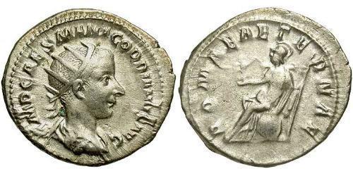  Антонініан Римська імперія (27BC-395) Срібло Гордіан III(225-244)