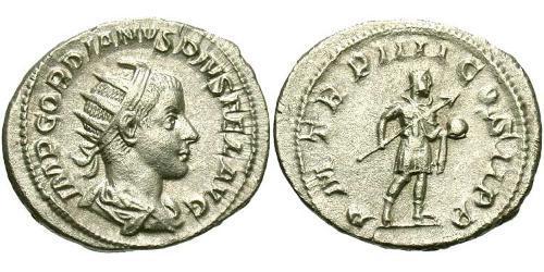  Антонініан Римська імперія (27BC-395) Срібло Гордіан III(225-244)