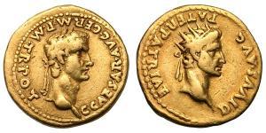  Ауреус Римская империя (27BC-395) Золото Калигула (12-41)