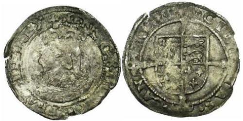  Гроут Королевство Англия (927-1649,1660-1707) Серебро Эдуард VI  (1537-1553)